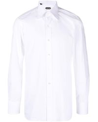 Tom Ford - Long-sleeve Cotton Shirt - Lyst