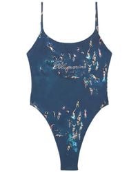 Blumarine - Swimmers-Print Swimsuit - Lyst