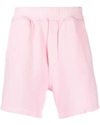 DSquared² - Distressed-effect Track Shorts - Lyst