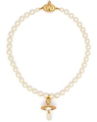 Vivienne Westwood - Choker One Row Pearl Drop - Lyst