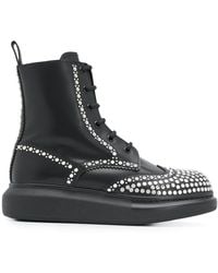 Alexander McQueen Hybrid Laarzen Met Studs - Zwart