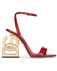 Dolce & Gabbana - 3.5 105mm エナメルレザーサンダル - Lyst