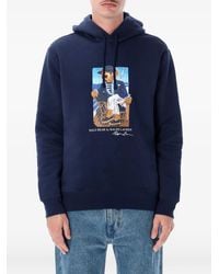 Polo Ralph Lauren - Cotton Hoodie With Polo Bear Print - Lyst