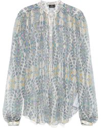 Etro - Blusa Con Stampa Paisley - Lyst