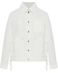 Loewe - Denim Jacket With Side Slit - Lyst
