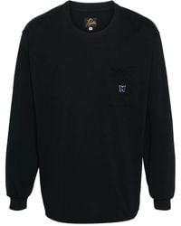Needles - Butterfly-Embroidered T-Shirt - Lyst