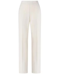 Pinko - Peonia Trousers With Pressed Crease Detail - Lyst