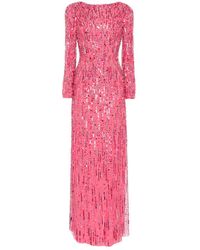 Jenny Packham - Atlas Sequin-Embellished Gown - Lyst