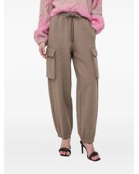 Miss Sixty - Embroidered-Logo Cargo-Pocket Joggers - Lyst