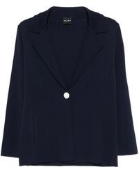 Neera - Button Blazer - Lyst