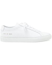 Common Projects - Lace-Up Leather Sneakers - Lyst