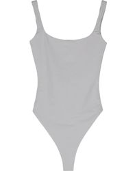 Entire studios - Square-Neck Sleeveless Bodysuit - Lyst