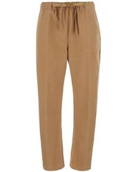 Semicouture - Buddy Drawstring Tapered Trousers - Lyst