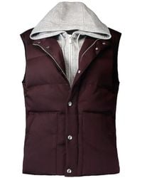 Eleventy - Gilet Matelassé À Capuche - Lyst