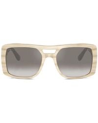 Brunello Cucinelli - Square-Frame Sunglasses - Lyst