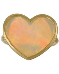 Irene Neuwirth - 18kt yellow gold Love opal cocktail ring - Lyst