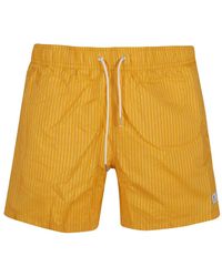 Department 5 - Striped Drawstring Swim Shorts - Lyst