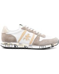 Premiata - Eric Leather Low-Top Sneakers - Lyst