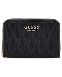 Guess - Valla Quilted Zip Wallet - Lyst