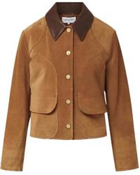 Veronica Beard - Walters Suede Field Jacket - Lyst