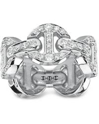 Hoorsenbuhs - Tri-Link Diamond Ring - Lyst