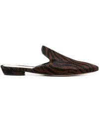 Gianvito Rossi - Zebra-Print Slippers - Lyst