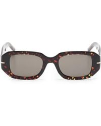 BOSS - 1608S Tortoiseshell Rectangle-Frame Sunglasses - Lyst