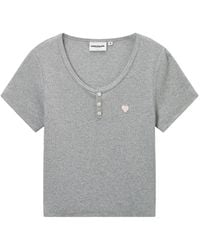 Chocoolate - Fine-Ribbed T-Shirt - Lyst