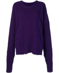 Unravel Project - Oversized Distressed Crew-Neck Sweater - Lyst