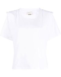 Isabel Marant - T-shirt Met Geplooid Detail - Lyst