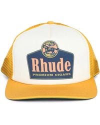 Rhude - Logo-Print Cotton Cap - Lyst