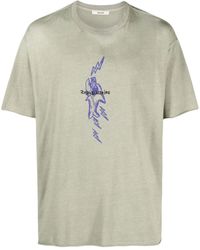 Zadig & Voltaire - Thilo Sj Shark Mélange-effect T-shirt - Lyst