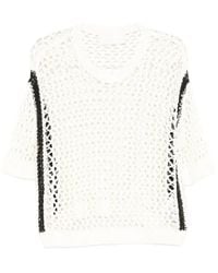 Circus Hotel - T-Shirt À Ornements De Perles - Lyst