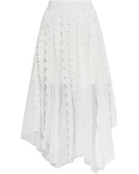 AllSaints - Vashtie Lace-Trim Maxi Skirt - Lyst