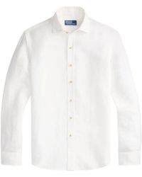 Polo Ralph Lauren - Custom Fit Pony-Embroidered Linen Shirt - Lyst