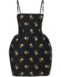 Carolina Herrera - Carnation Jacquard Bell-Shaped Dress - Lyst