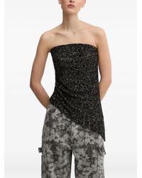 Aniye By - Sequin-Embellished Asymmetric Top - Lyst