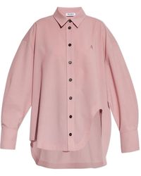 The Attico - Diana Shirt With Logo - Lyst