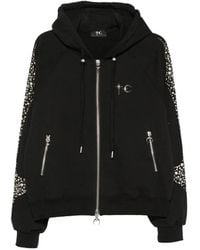 THUG CLUB - Stud-Embellished Zip-Up Hoodie - Lyst