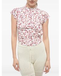 Isabel Marant - Floral-Print Open-Back Top - Lyst