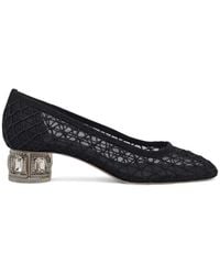 Casadei - Belle Epoque Mesh-Panelled Crystal-Embellished Pumps - Lyst