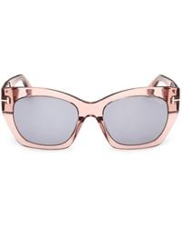 Tom Ford - Joni Square-Frame Sunglasses - Lyst