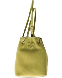 Miu Miu - Shopper aus Wildleder - Lyst