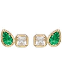 Anzie - Mélia Toi Et Moi Emerald-Topaz Stud Earrings - Lyst