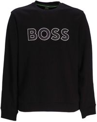BOSS - Sweatshirt With Logo Detail - Lyst