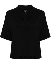 Majestic Filatures - Jersey-Poloshirt Mit Kragenschlitz - Lyst