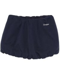DUNST - Bubble-Hem Gathered Mini Skirt - Lyst