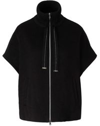 Herno - Short-Sleeve High-Neck Jacket - Lyst