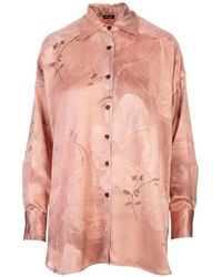 Kiton - Overhemd Met Bloemenprint - Lyst