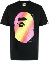 A Bathing Ape - T-shirt con stampa grafica - Lyst